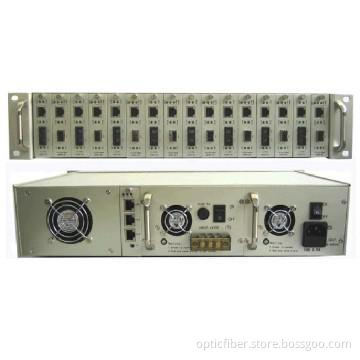 2U-16 Slots Fiber Media Converter Chassis